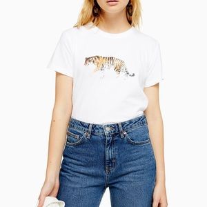 Topshop Walking Tiger T-Shirt